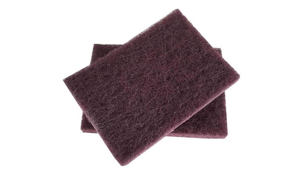 7447C Dark red industrial scouring pad